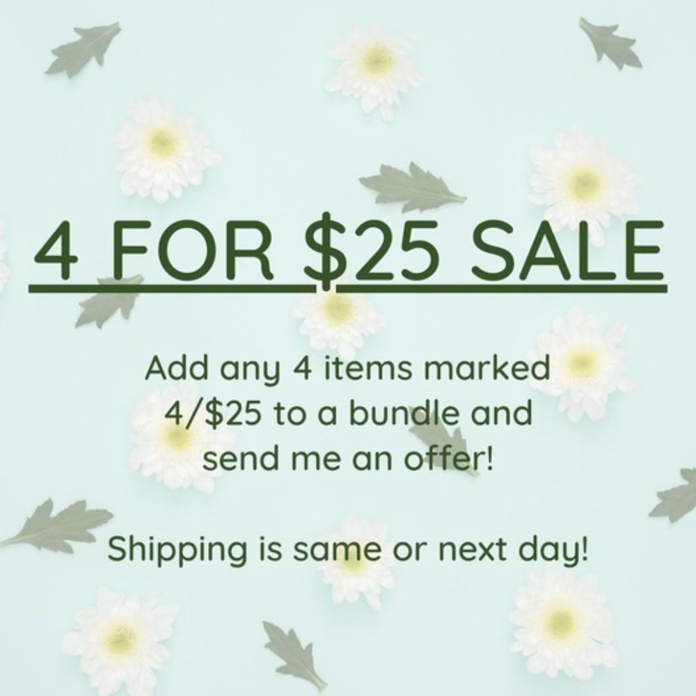 MOVING SALE! * 4 FOR $25